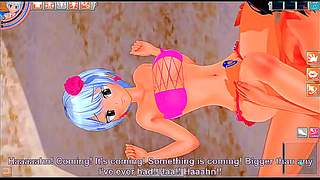Yukino Agrias Sultry Beach Tryst Unfolds in Lush 3D Hentai Fantasy