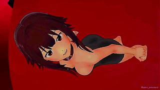 Megumin Yearns for Steaming Shower Fun After Spellcasting – Wild Hentai Encounter