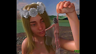 Futanari River Goddess Rules Dark Waters with Sensual Power