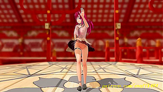 Marines Sensual MMD Dance Ignites Forbidden Desires in Hololive VRFantasy