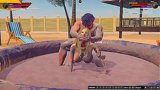 Misty Takes On Okan Nude in Heated 3D Fighting Fantasy Encounter