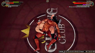 Victoria Dominates Lord Jerle in Hot Nude Combat Encounter