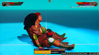 Vittoria Battles Aine in Seductive Nude Clash – Hot 3D Fighters Face Off