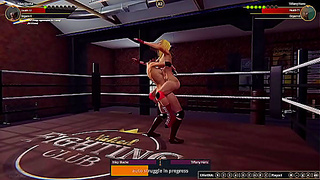 Riley Blacke and Tiffany Hanz Clash in Steaming Nude 3D Fight Erotica