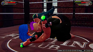 Twiggy Nelson Faces Off Against Bolda the Beast in Steamy Nude Combat Arena