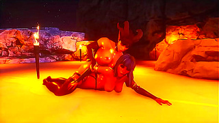 Succubus Seduces Innocent Witch in Steamy Hentai Ritual Encounter
