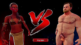 Ethan and Amanda Clash in Heated Nude Battle – 3D Rematch Ignites Passion