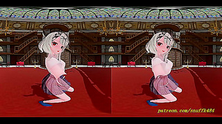 MMD Virtual Goddess Dances Sensually in VR 3D Fantasy Experience
