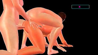 Passionate 3D Gay Threesome Animation Filled with Steamy Heat