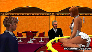 Double Trouble: Strippers Seduce Each Other in Hot Animated Showdown