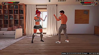 Polly Battles Nude Gigi in Sultry 3D Erotic Showdown