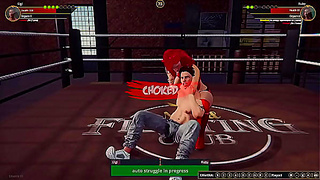 Gigi Faces Off Against Ruby in a Sensual Nude Fighting 3D Clash