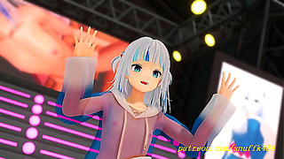 Guras Seductive 3D Dance Tempts Fans in Sultry Hololive Show