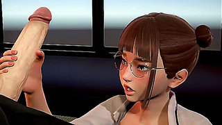 Boss Seduced by Secretarys Hot Office Blowjob – Steamy 3D Hentai Scene