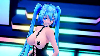 Miku Begs Love Me Hard in Sensual 3D MMD Fantasy Ride