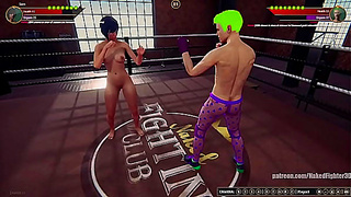 Sam Faces Off Against Joe Curr in a Hot Naked Fighting Encounter