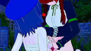 Rin Takes Control in Steamy Futanari Showdown with Yoshika Miyako