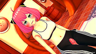 Anya Thirsts for Thick Dick Post-Gym — Hot Hentai Fuck Fest