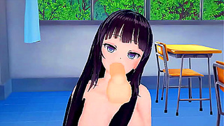 Curvy Student Tempts Strict Sensei in Hot Classroom Deskscape - Koikatsu Heat