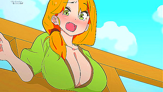 Alex Stuck in Fence as Steve Fights Monsters – Steamy Hentai Escape Fantasy