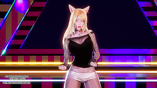Ahris Seductive Dance Teases My Body in Steamy K-Pop MMD Fantasy – 4K
