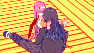 Zero Two Seduced by Forbidden Flame in Wild FRANXX Tryst