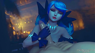 Gwens Seductive Fantasy – Hot League of Legends Hentai Action