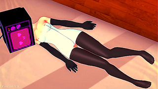 TV Starlets Wet Dream: Craving Thick Cock Through Her Towel – Naughty Hentai Fantasia