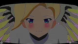 Mercy Satisfies Hanzos Desire in Hot Overwatch Hentai Tryst