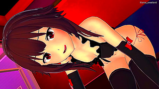 Megumin All Grown Up Flirty in a Bikini – Naughty Beach Desires Unleashed