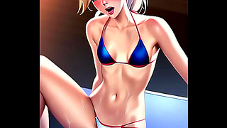Blonde Goddess Finds Bliss in Hot Hentai Trysts
