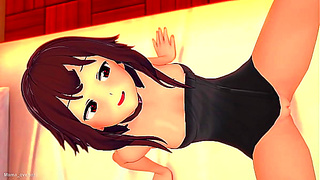 Megumin Tempts Nurse with Steamy Towel Reveal in Konosuba Clinic Encounter