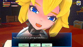 Bowsette Takes Control in Fiery Lesbian Threesome with Dragon Babe