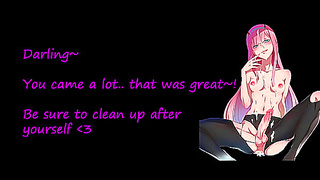 Zero Two Tempts with Twin Thrills: Sultry Oral Anal Play Unleashed