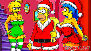 Homer Gives Marge to Hobos in Twisted Xmas Simps-Tube Parody