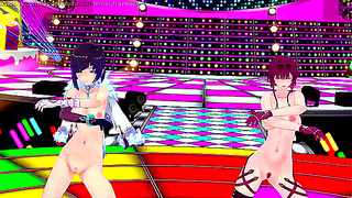 Yelan Seduces Kafka in Fiery Genshin-Themed Tryst Under Neon Lights