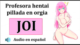 Steamy Teacher JOI Hentai Fantasy – Hot Spanish Audio Delights Unleashed