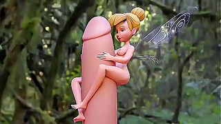 Tinkerbellas Hidden Throbbing Cock Exposed in Steamy Pixie Encounter