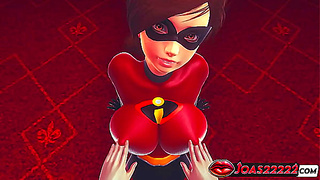 Helen Parr Indulges in Sensual Breast Play Oral Bliss – The Incredibles Heat