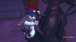 Judy Pleasures Nick with Hot Oral Action in Zootopia VR Fantasy