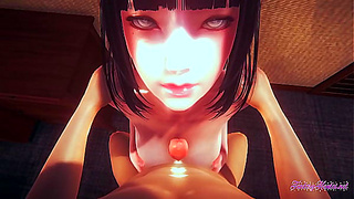 Hinata Tempts Naruto with Luscious Curves Steaming Oral Bliss in 3DFantasy