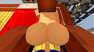 Jenny from Minecraft Mod Gets Wild With Big Cock Action
