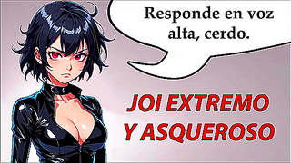 Intensa sesin de JOI en espaol con escenas ardientes y explosivas