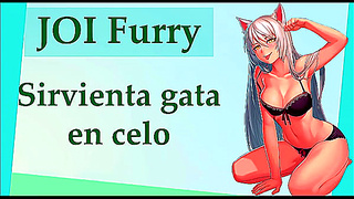 Furry Mistress Tempts Curvy Maid in Sultry Heatwave Encounter