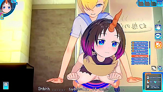 Elma Seduced by Mysterious Stranger in Hot Springs Encounter – Dragon Maid Erotica