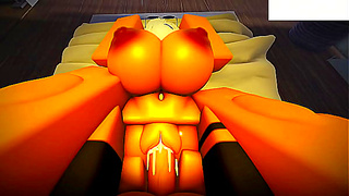 Roblox Gamer Enjoying Steamy Full-Pack Action in Hot Virtual Encounter