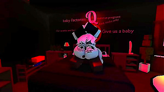 Blonde Quester Thirsts for Massive Bull Cock Adventures in Roblox World