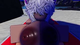 Roblox Gamer Explores Forbidden Desires on Virtual Beach Encounter