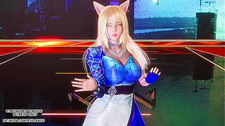 KDAs Seductive Ahri Takes Center Stage with Sizzling Dance Moves – A Hot Lol Mix