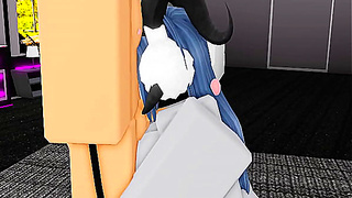 Two Babes Collide in Sensual Roblox Fantasy Full of Forbidden Pleasure